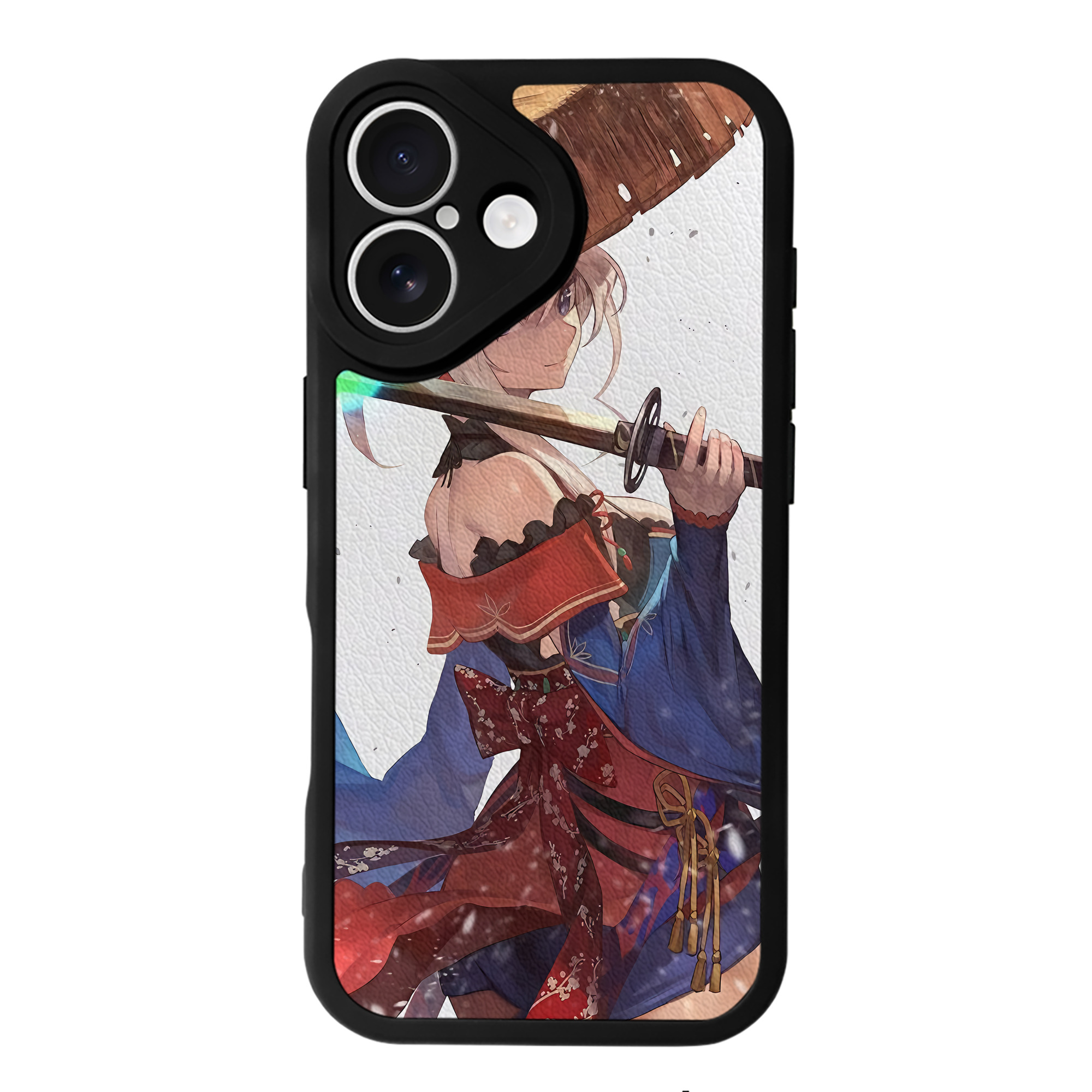 （画像用） 刀剣乱舞 Touken Ranbu 【iPhone 16シリーズ対応】シリコンスマホケース（レザー調） 材質：シリコン